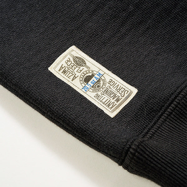 1950s CREW NECK SWEATSHIRT BLACK / 20.5oz FLEECE / BLACK