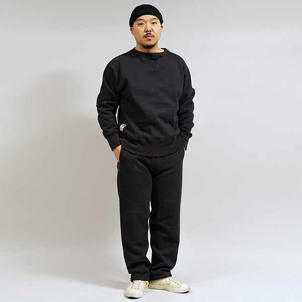 1950s CREW NECK SWEATSHIRT BLACK / 20.5oz FLEECE / BLACK
