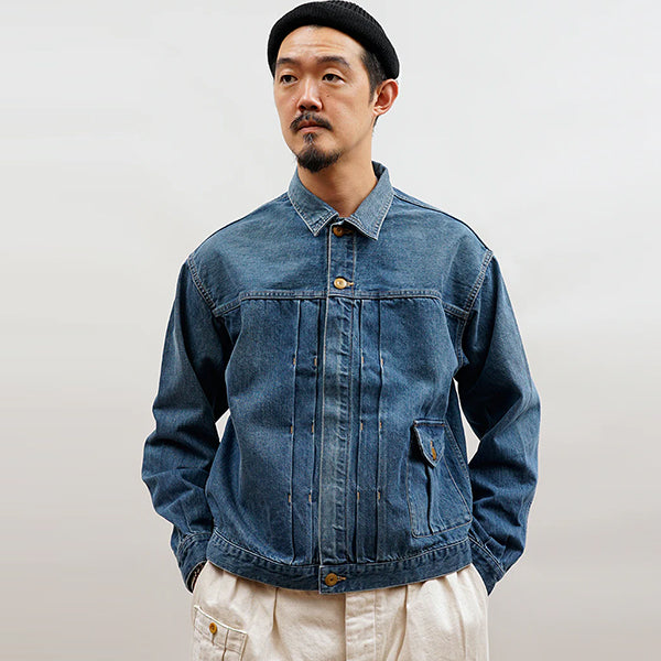 1940s DENIM JACKET 12.5oz DENIM / VINTAGE WASH / INDIGO — SPEEDWAY