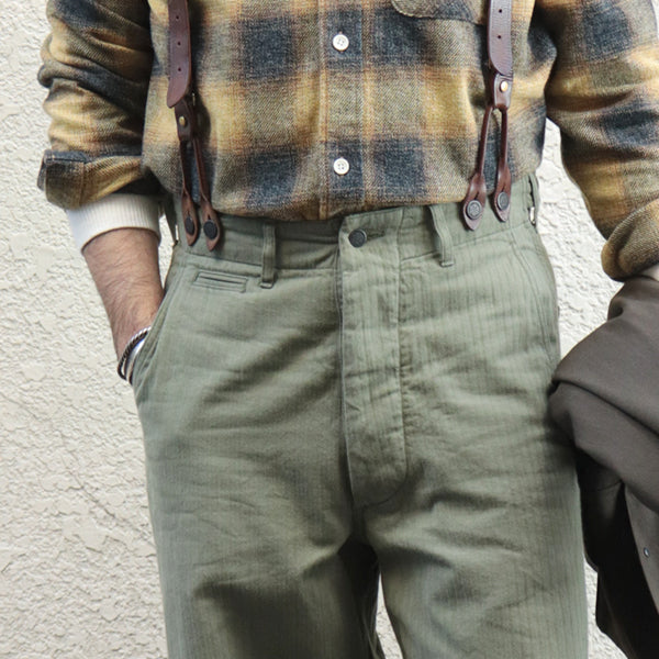 LIMITED EDITION / M43 MODIFY MIX PANT / SZ HERRINGBONE / GREEN