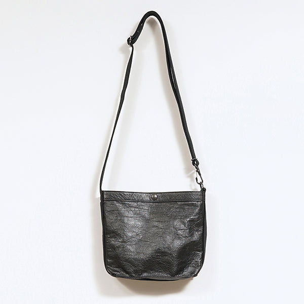 MAGAZINE BAG BLACK / HORSE HIDE BROWN CORE LEATHER