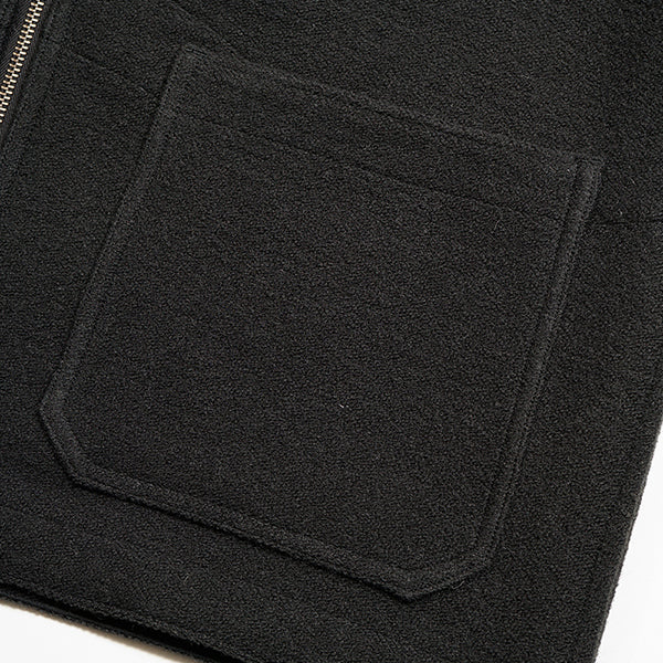 ZIP UP VEST RAG JACQUARD