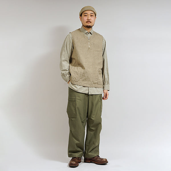 FRENCH WORK VEST HEMP