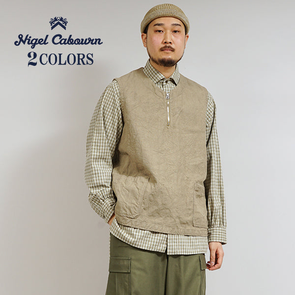 FRENCH WORK VEST HEMP