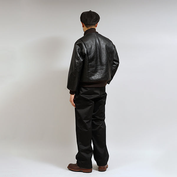 A-1 JACKET BROWN CORE LEATHER / BLACK