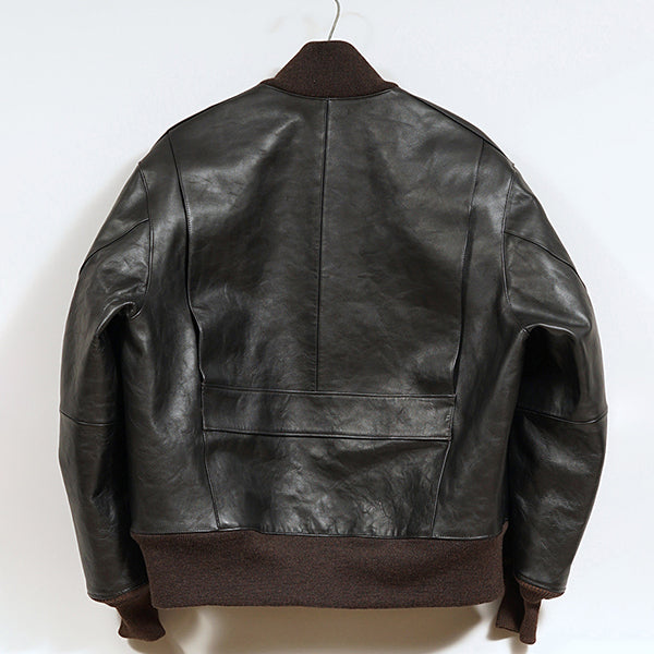 A-1 JACKET BROWN CORE LEATHER / BLACK