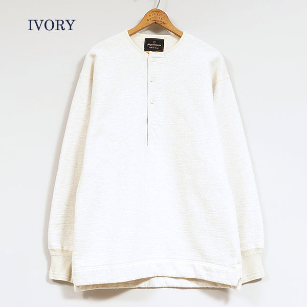 OX'ED SILVER / COAL MINER HENLEY NECK SHIRT