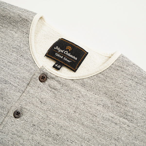 OX'ED SILVER / COAL MINER HENLEY NECK SHIRT