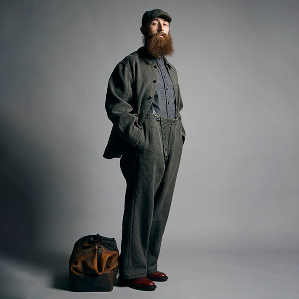 OX'ED SILVER / FIREMAN BAL WORK JACKET / HEMP COTTON