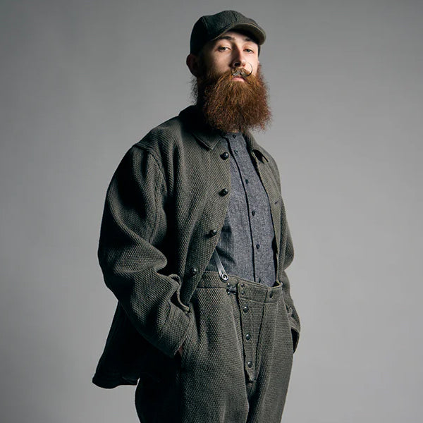 OX'ED SILVER / FIREMAN BAL WORK JACKET / HEMP COTTON