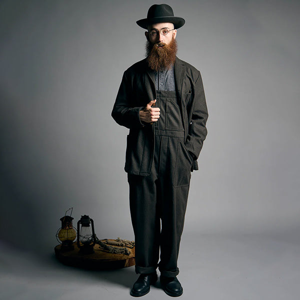 OX'ED SILVER / COAL MINER JACKET / BILLIARD CLOTH / BLUE GRAY