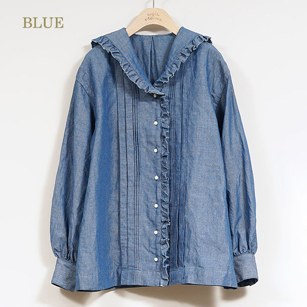 MARINE BLOUSE /  COTTON LINEN