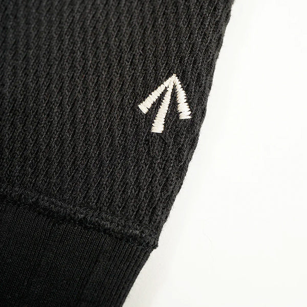 ARMY JERSEY MIX CARDIGAN / BLACK