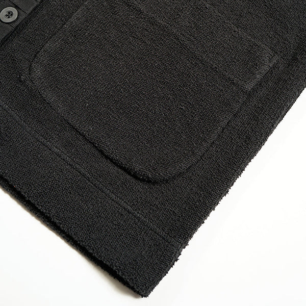 ARMY JERSEY MIX CARDIGAN / BLACK