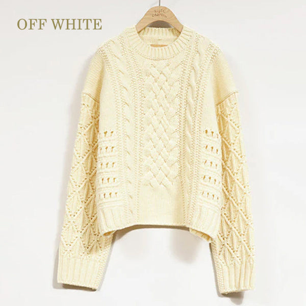 MIX CABLE CREW NECK — SPEEDWAY