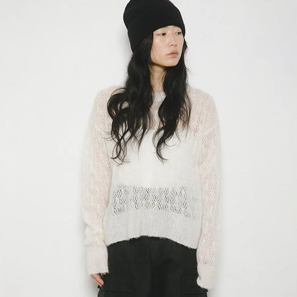 LACEY KNIT MOHAIR