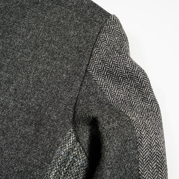 COLLARLESS JACKET BRITISH TWEED
