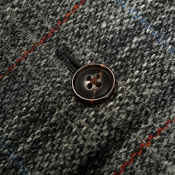 COLLARLESS JACKET BRITISH TWEED