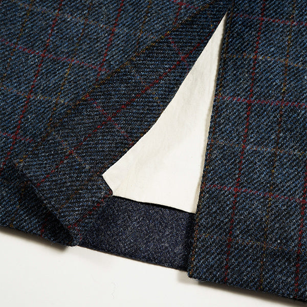 COLLARLESS JACKET BRITISH TWEED