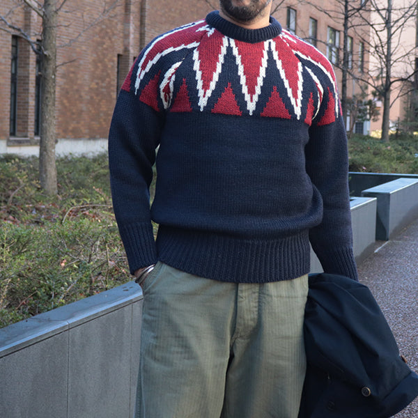 KEY CREW KNIT / NAVY