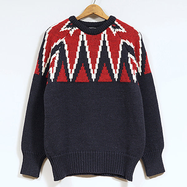 KEY CREW KNIT / NAVY