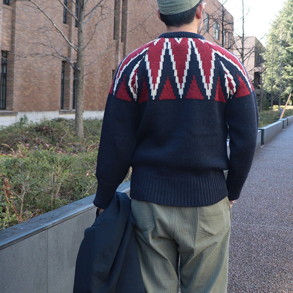 KEY CREW KNIT / NAVY