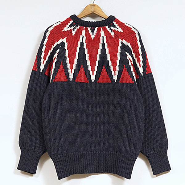 KEY CREW KNIT / NAVY