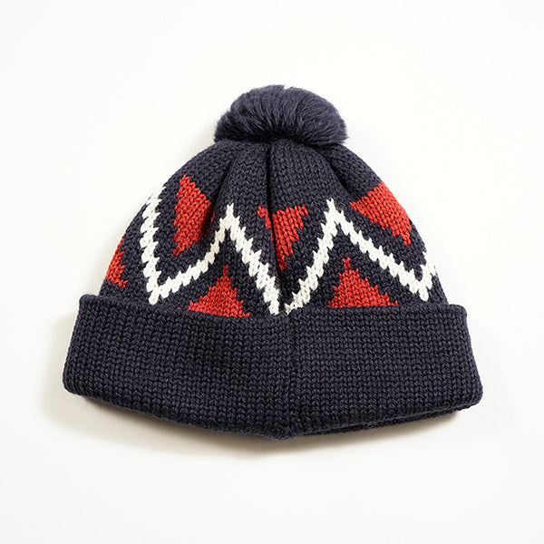 CREW BOBBLE HAT / NAVY