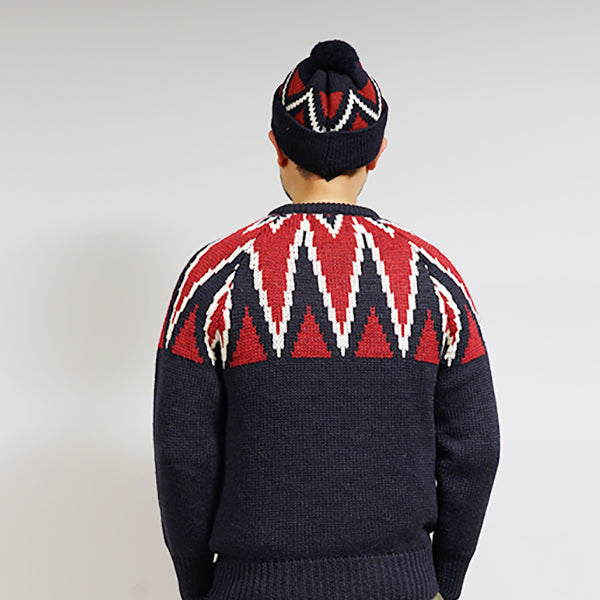 CREW BOBBLE HAT / NAVY