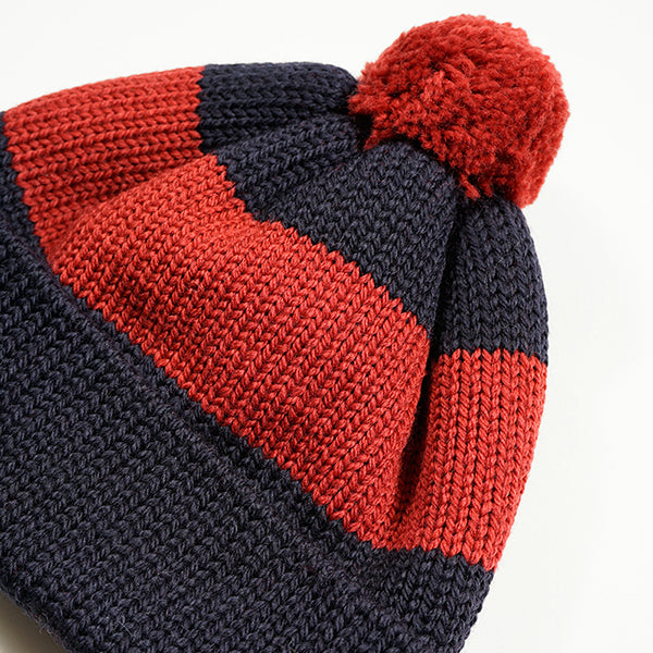 STRIPE BOBBLE HAT