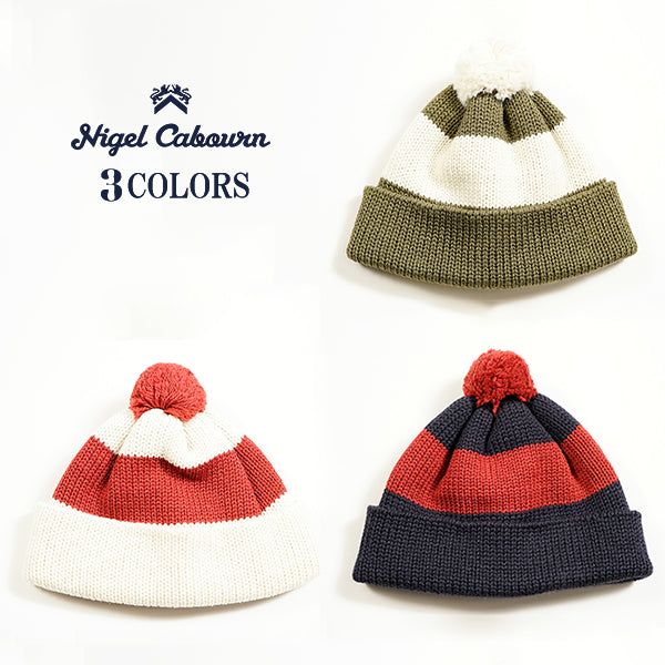 STRIPE BOBBLE HAT