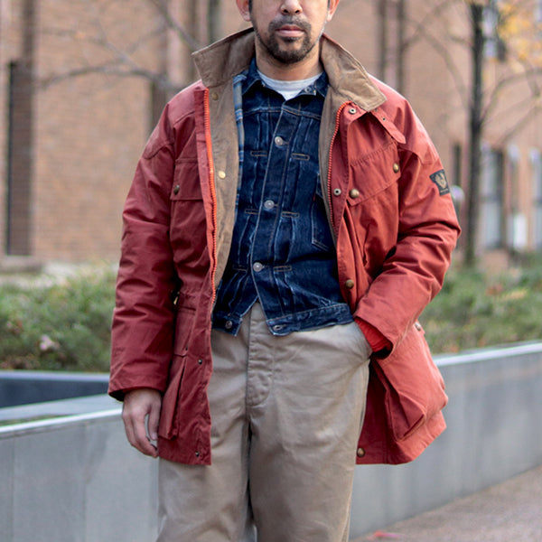 NIGEL CABOURN × BELSTAFF / DERWENT TRIALMASTER / DARK ORANGE