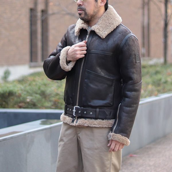 NIGEL CABOURN × BELSTAFF / COASTAL COMMAND JACKET / DARK BROWN