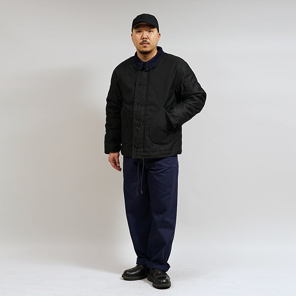 DECK JACKET CORD CLOTH / BLACK