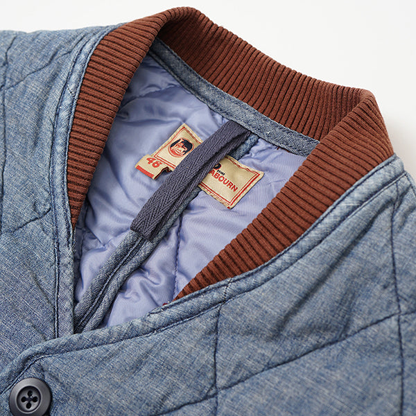 Nigel Cabourn LYBRO US バーシティジャケット46インディゴ LINE JACKET INDIGO — SPEEDWAY