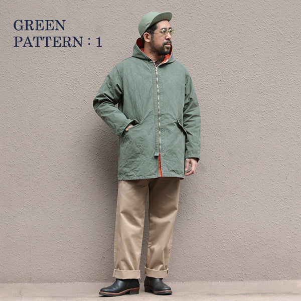 QUILTING DECK COAT REVERSIBLE RIPSTOP