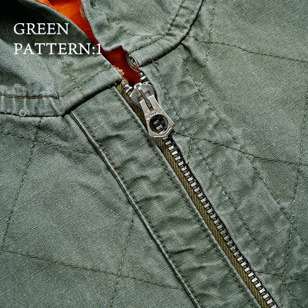 QUILTING DECK COAT REVERSIBLE RIPSTOP