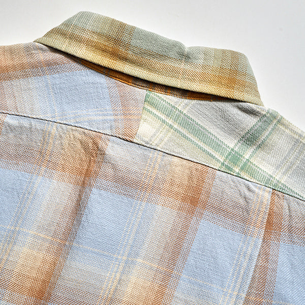 GRANDPA SHIRT CRAZY PATTERN / CHECK / WOMAN