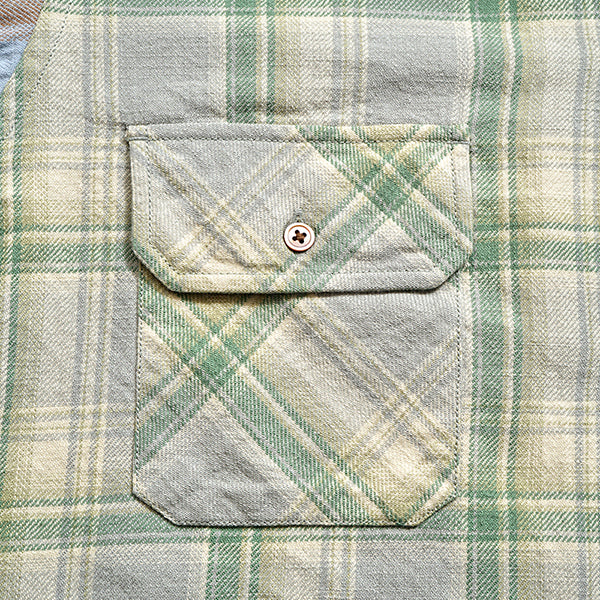 GRANDPA SHIRT CRAZY PATTERN / CHECK / WOMAN