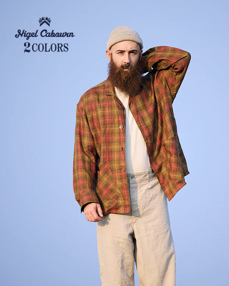 FRENCH CHORE JACKET HEMP CHECK