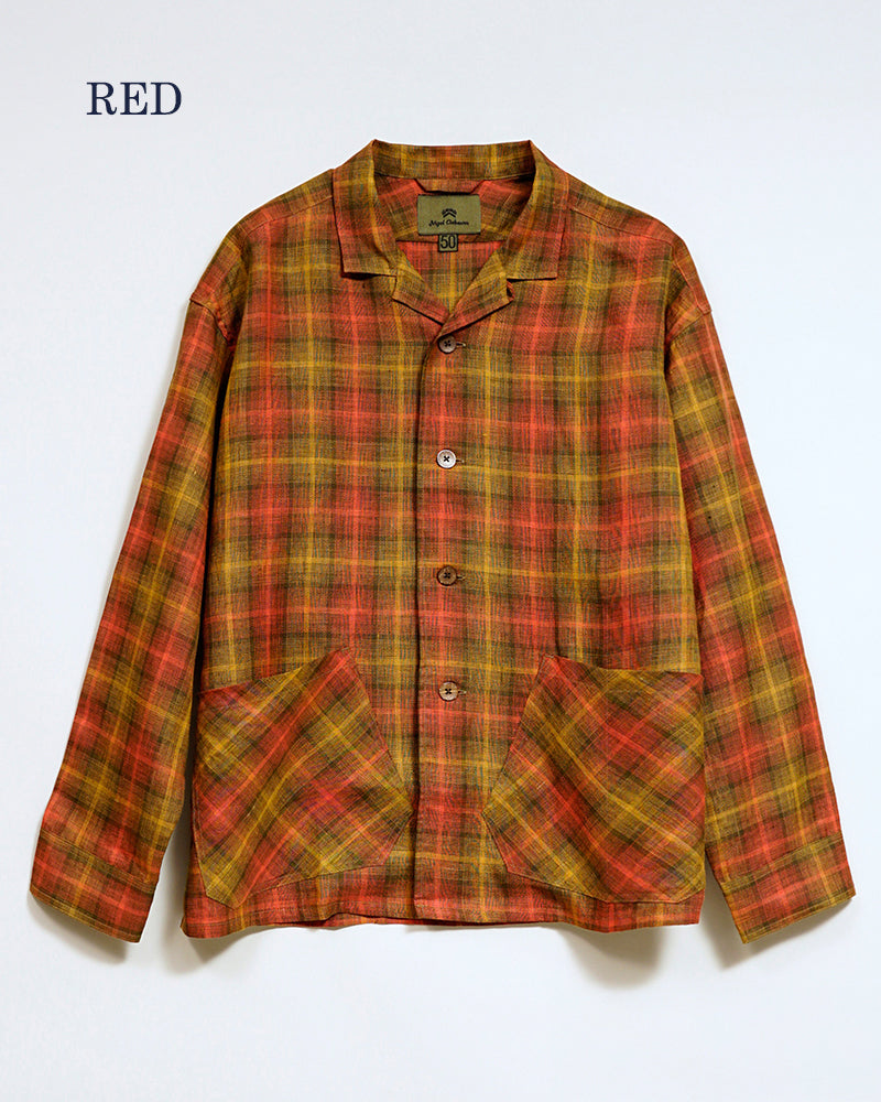 FRENCH CHORE JACKET HEMP CHECK
