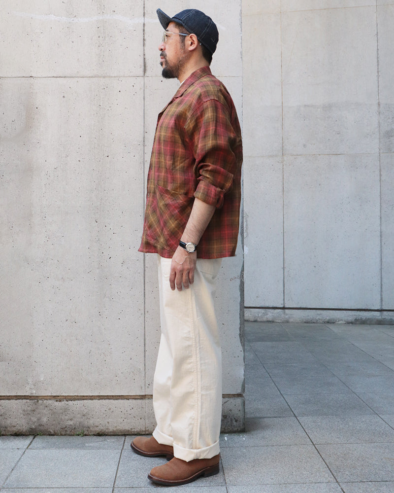 FRENCH CHORE JACKET HEMP CHECK