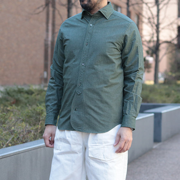 BRITISH OFFICERS SHIRT/ 2026SS MODEL / GREEN