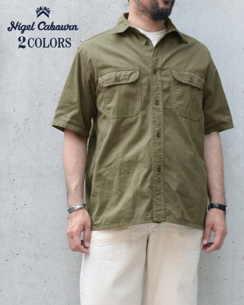 1950s SQUARE HEM WORK SHIRT