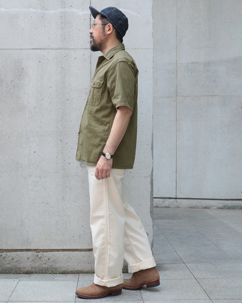1950s SQUARE HEM WORK SHIRT