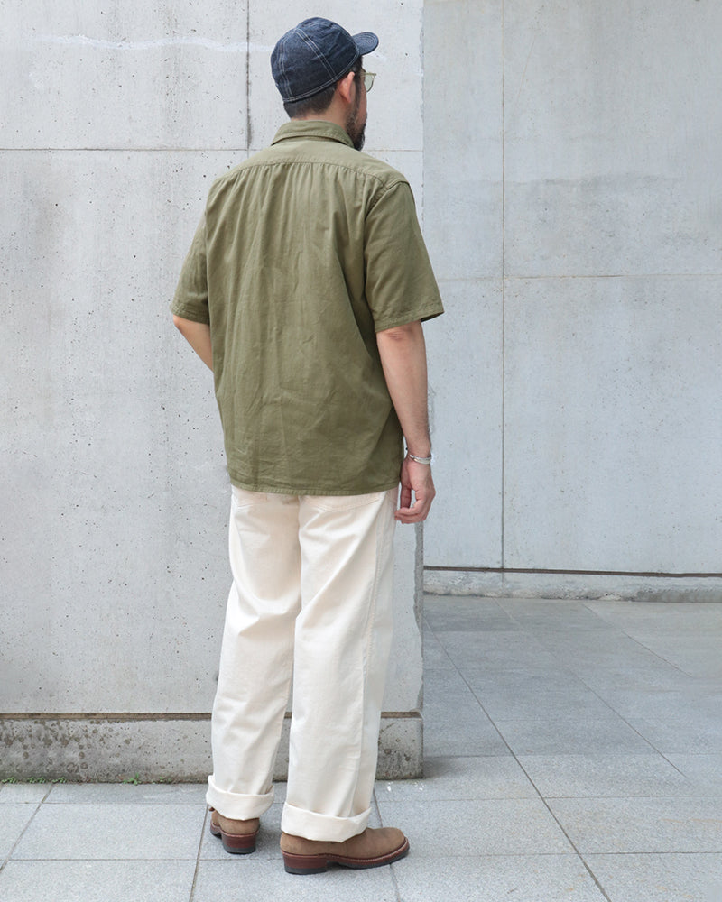 1950s SQUARE HEM WORK SHIRT