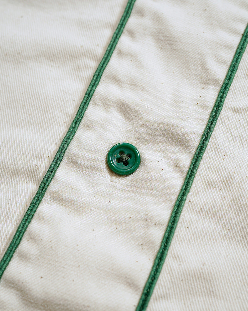 BASEBALL SHIRT SHORT SLEEVE COTTON TWILL