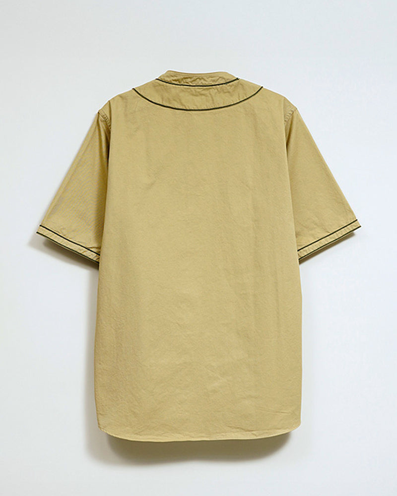 BASEBALL SHIRT SHORT SLEEVE COTTON TWILL