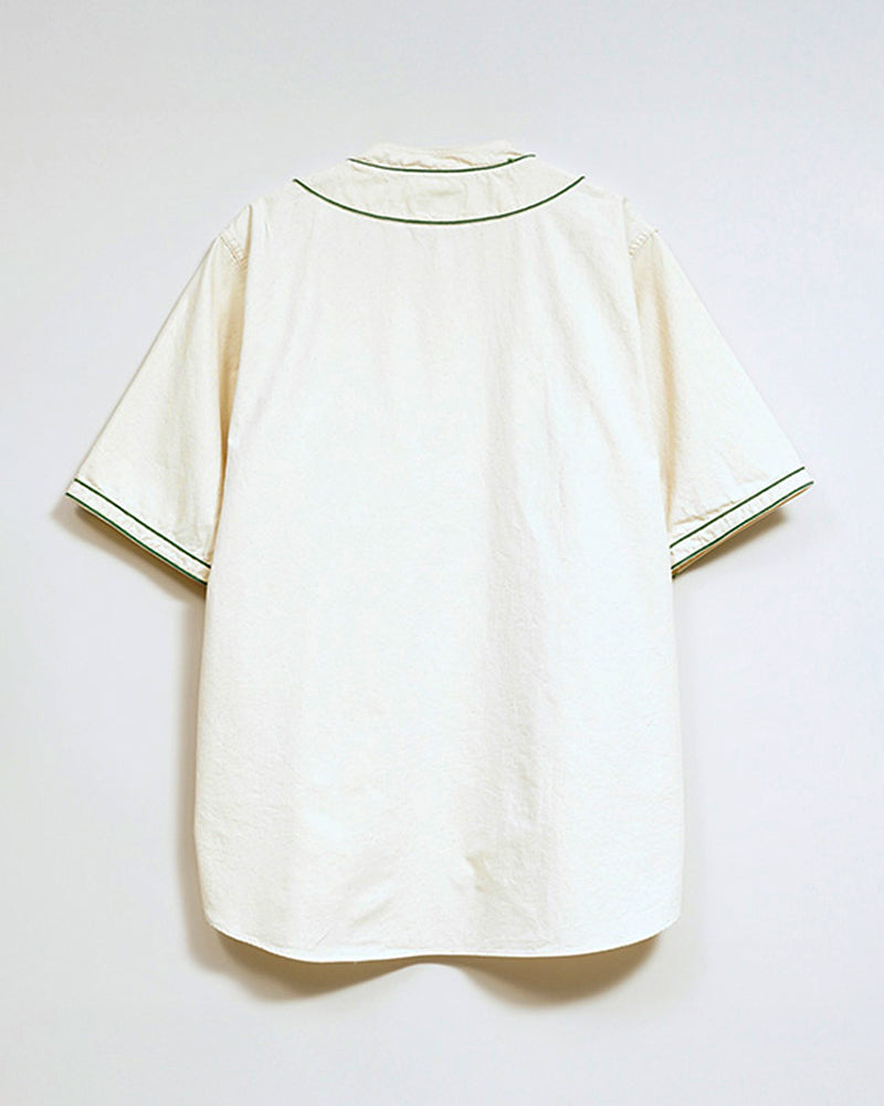 BASEBALL SHIRT SHORT SLEEVE COTTON TWILL
