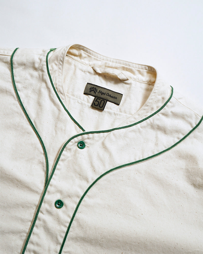 BASEBALL SHIRT SHORT SLEEVE COTTON TWILL